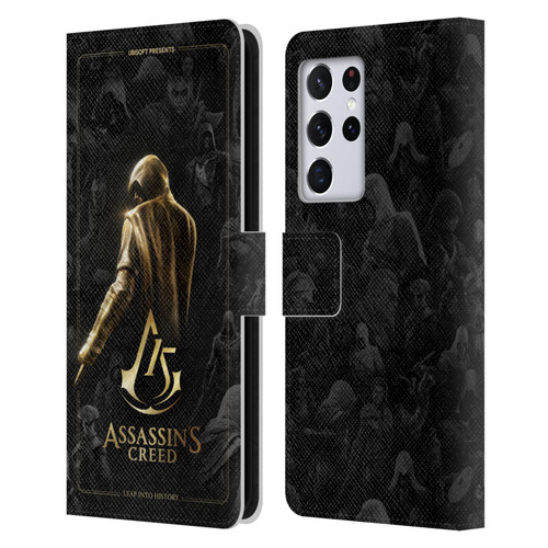 Assassin's Creed 15th Anniversary Graphics Key Art Leather Book Wallet Case Cover For Samsung Galaxy S21 Ultra 5G
