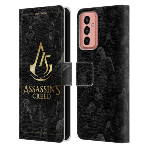 Assassin's Creed 15th Anniversary Graphics Crest Key Art Leather Book Wallet Case Cover For Samsung Galaxy M13 (2022)