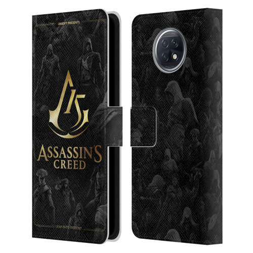 Assassin's Creed 15th Anniversary Graphics Crest Key Art Leather Book Wallet Case Cover For Xiaomi Redmi Note 9T 5G
