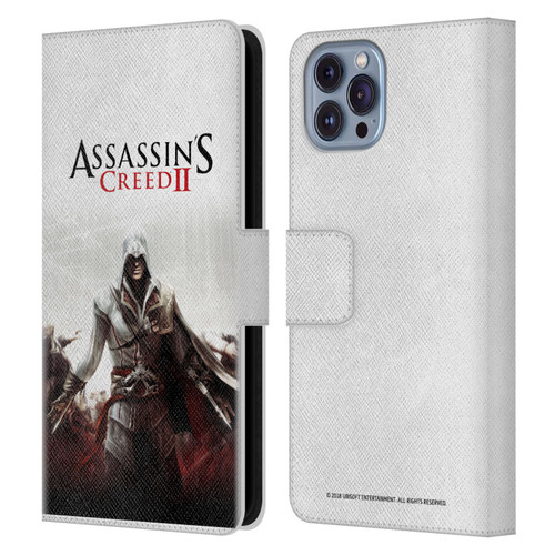 Assassin's Creed II Key Art Ezio 2 Leather Book Wallet Case Cover For Apple iPhone 14