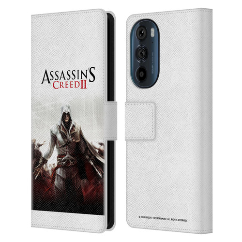 Assassin's Creed II Key Art Ezio 2 Leather Book Wallet Case Cover For Motorola Edge 30