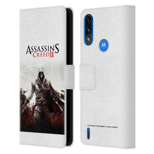Assassin's Creed II Key Art Ezio 2 Leather Book Wallet Case Cover For Motorola Moto E7 Power / Moto E7i Power