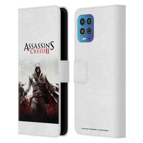 Assassin's Creed II Key Art Ezio 2 Leather Book Wallet Case Cover For Motorola Moto G100