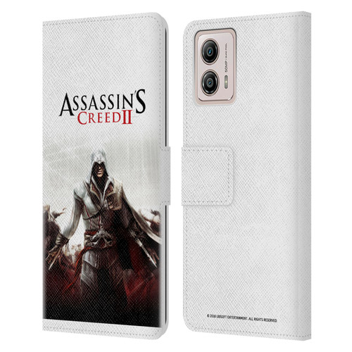 Assassin's Creed II Key Art Ezio 2 Leather Book Wallet Case Cover For Motorola Moto G53 5G