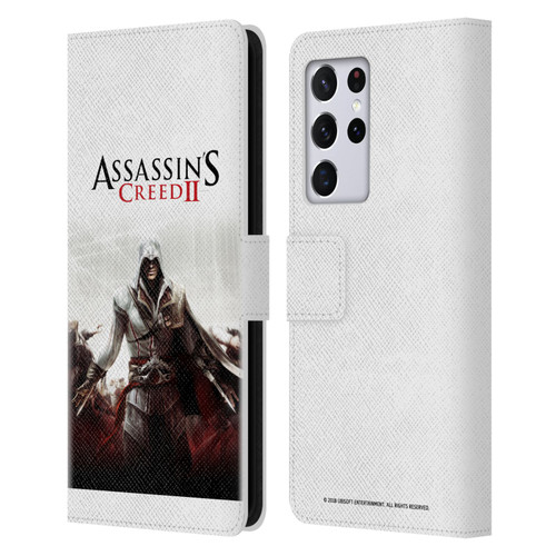 Assassin's Creed II Key Art Ezio 2 Leather Book Wallet Case Cover For Samsung Galaxy S21 Ultra 5G