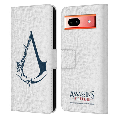 Assassin's Creed III Logos Geometric Leather Book Wallet Case Cover For Google Pixel 7a