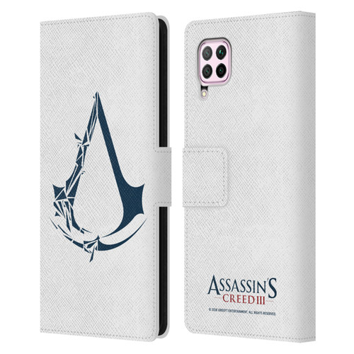 Assassin's Creed III Logos Geometric Leather Book Wallet Case Cover For Huawei Nova 6 SE / P40 Lite