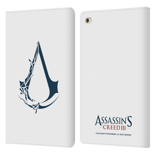 Assassin's Creed III Logos Geometric Leather Book Wallet Case Cover For Apple iPad mini 4