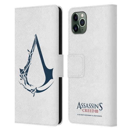 Assassin's Creed III Logos Geometric Leather Book Wallet Case Cover For Apple iPhone 11 Pro Max