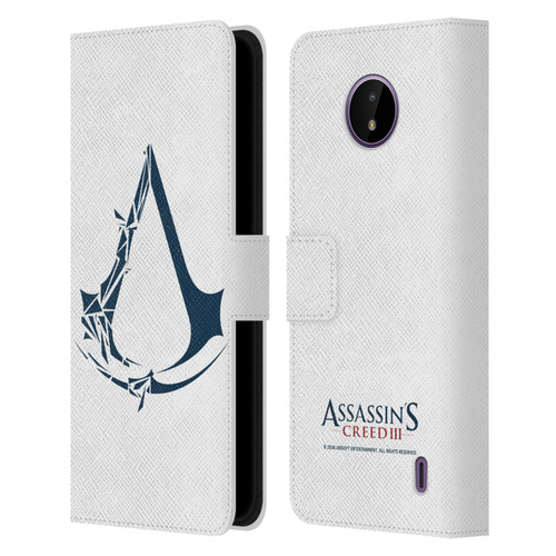 Assassin's Creed III Logos Geometric Leather Book Wallet Case Cover For Nokia C10 / C20