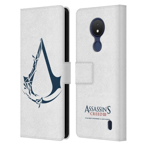 Assassin's Creed III Logos Geometric Leather Book Wallet Case Cover For Nokia C21