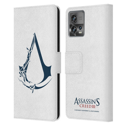 Assassin's Creed III Logos Geometric Leather Book Wallet Case Cover For Motorola Moto Edge 30 Fusion