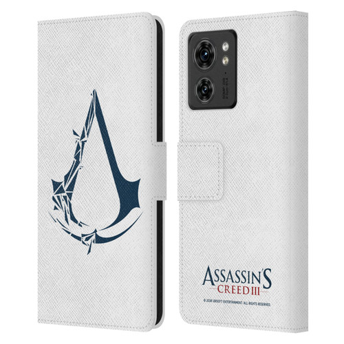 Assassin's Creed III Logos Geometric Leather Book Wallet Case Cover For Motorola Moto Edge 40