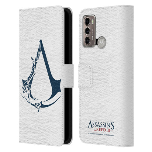 Assassin's Creed III Logos Geometric Leather Book Wallet Case Cover For Motorola Moto G60 / Moto G40 Fusion