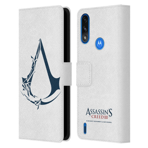 Assassin's Creed III Logos Geometric Leather Book Wallet Case Cover For Motorola Moto E7 Power / Moto E7i Power