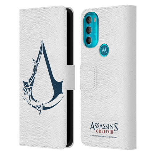Assassin's Creed III Logos Geometric Leather Book Wallet Case Cover For Motorola Moto G71 5G