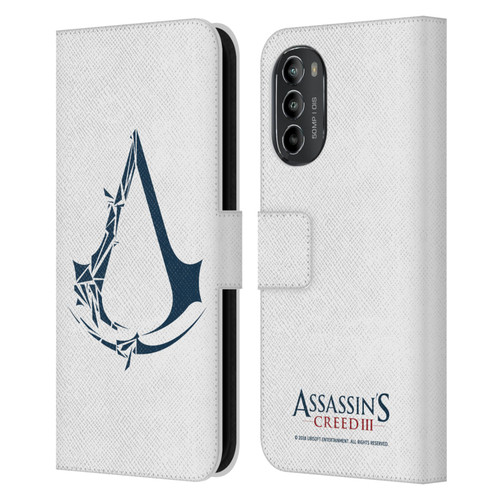 Assassin's Creed III Logos Geometric Leather Book Wallet Case Cover For Motorola Moto G82 5G