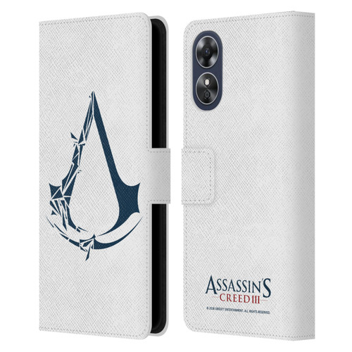 Assassin's Creed III Logos Geometric Leather Book Wallet Case Cover For OPPO A17