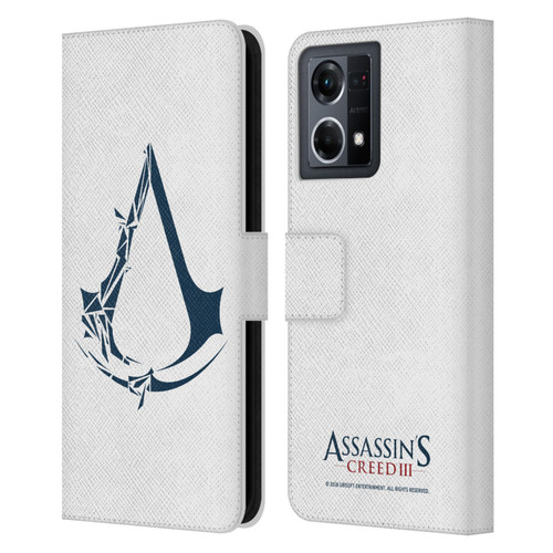 Assassin's Creed III Logos Geometric Leather Book Wallet Case Cover For OPPO Reno8 4G