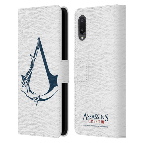 Assassin's Creed III Logos Geometric Leather Book Wallet Case Cover For Samsung Galaxy A02/M02 (2021)