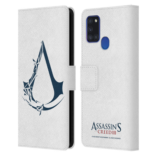 Assassin's Creed III Logos Geometric Leather Book Wallet Case Cover For Samsung Galaxy A21s (2020)