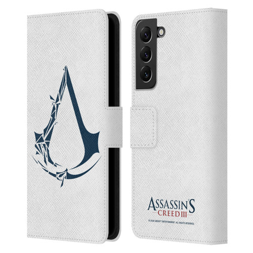 Assassin's Creed III Logos Geometric Leather Book Wallet Case Cover For Samsung Galaxy S22+ 5G