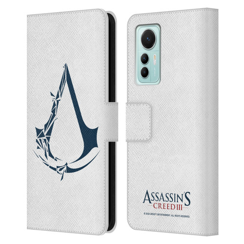 Assassin's Creed III Logos Geometric Leather Book Wallet Case Cover For Xiaomi 12 Lite