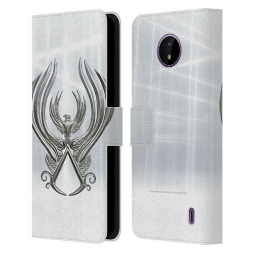 Assassin's Creed Brotherhood Logo Main Leather Book Wallet Case Cover For Nokia C10 / C20