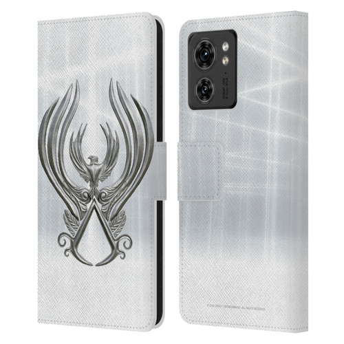 Assassin's Creed Brotherhood Logo Main Leather Book Wallet Case Cover For Motorola Moto Edge 40