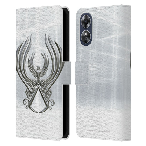Assassin's Creed Brotherhood Logo Main Leather Book Wallet Case Cover For OPPO A17