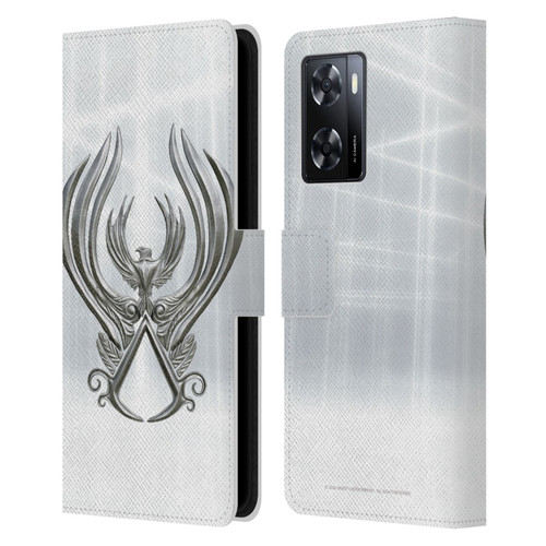 Assassin's Creed Brotherhood Logo Main Leather Book Wallet Case Cover For OPPO A57s