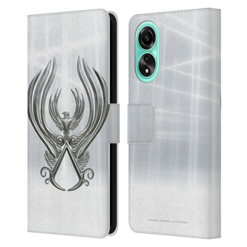 Assassin's Creed Brotherhood Logo Main Leather Book Wallet Case Cover For OPPO A78 4G