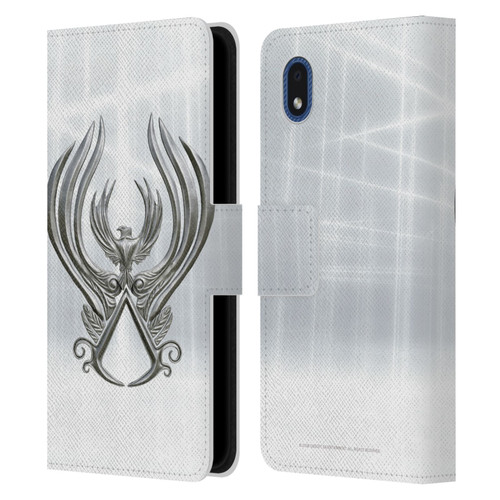 Assassin's Creed Brotherhood Logo Main Leather Book Wallet Case Cover For Samsung Galaxy A01 Core (2020)
