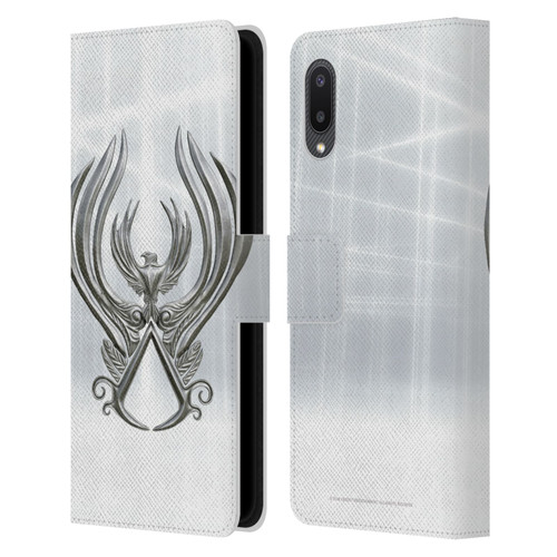 Assassin's Creed Brotherhood Logo Main Leather Book Wallet Case Cover For Samsung Galaxy A02/M02 (2021)