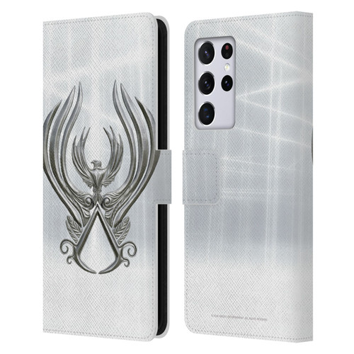 Assassin's Creed Brotherhood Logo Main Leather Book Wallet Case Cover For Samsung Galaxy S21 Ultra 5G