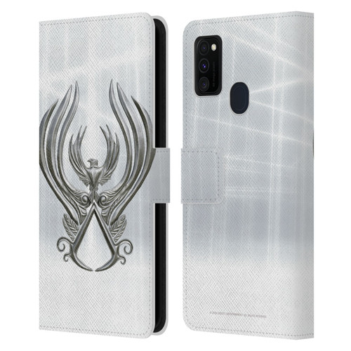 Assassin's Creed Brotherhood Logo Main Leather Book Wallet Case Cover For Samsung Galaxy M30s (2019)/M21 (2020)