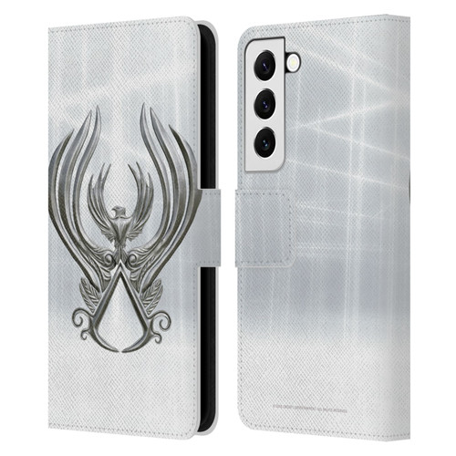 Assassin's Creed Brotherhood Logo Main Leather Book Wallet Case Cover For Samsung Galaxy S22 5G