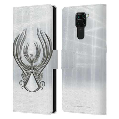 Assassin's Creed Brotherhood Logo Main Leather Book Wallet Case Cover For Xiaomi Redmi Note 9 / Redmi 10X 4G