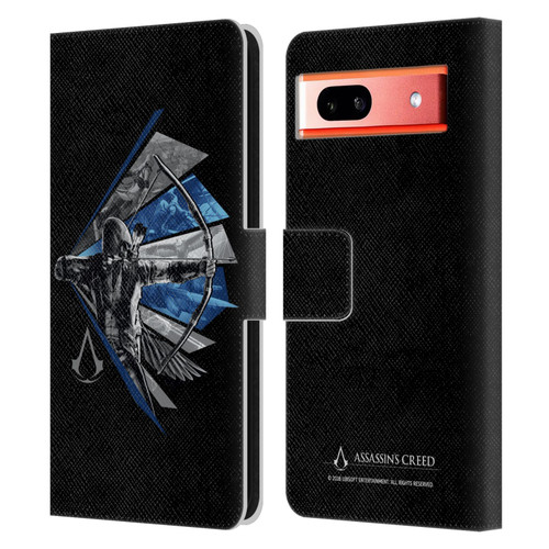 Assassin's Creed Legacy Character Artwork Bow Leather Book Wallet Case Cover For Google Pixel 7a