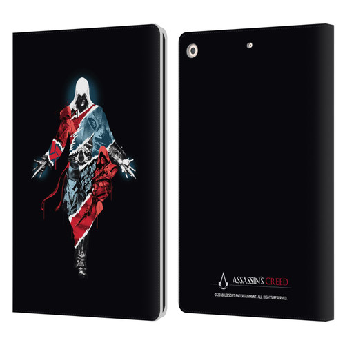 Assassin's Creed Legacy Character Artwork Double Exposure Leather Book Wallet Case Cover For Apple iPad 10.2 2019/2020/2021