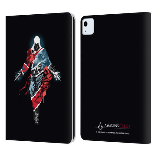 Assassin's Creed Legacy Character Artwork Double Exposure Leather Book Wallet Case Cover For Apple iPad Air 2020 / 2022