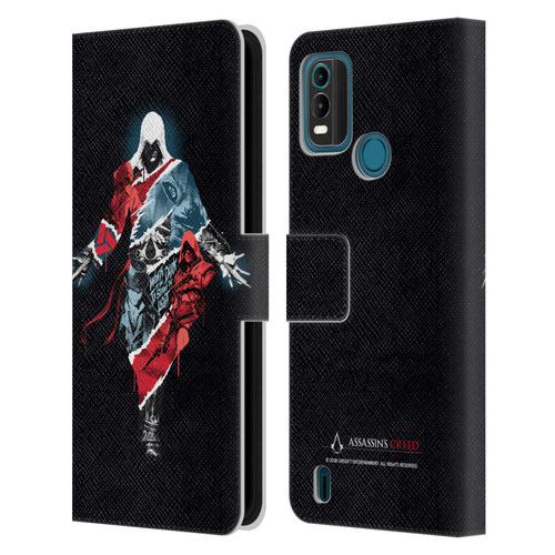 Assassin's Creed Legacy Character Artwork Double Exposure Leather Book Wallet Case Cover For Nokia G11 Plus