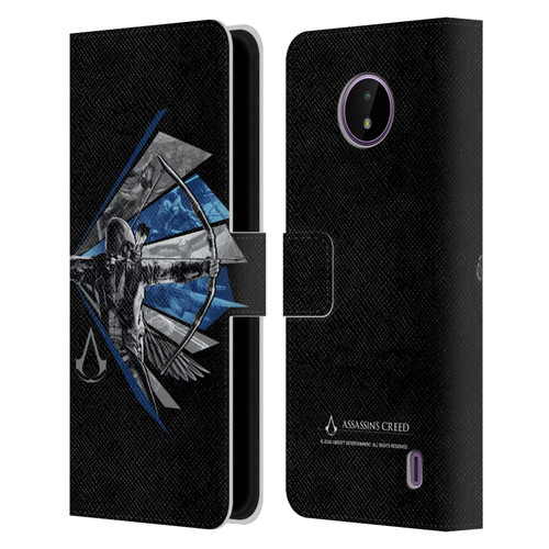 Assassin's Creed Legacy Character Artwork Bow Leather Book Wallet Case Cover For Nokia C10 / C20