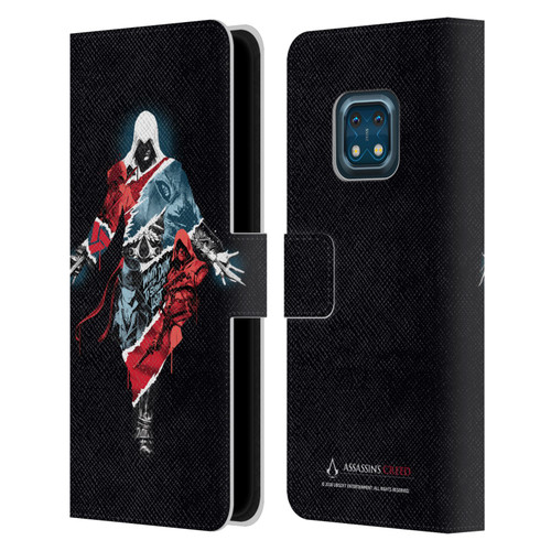 Assassin's Creed Legacy Character Artwork Double Exposure Leather Book Wallet Case Cover For Nokia XR20