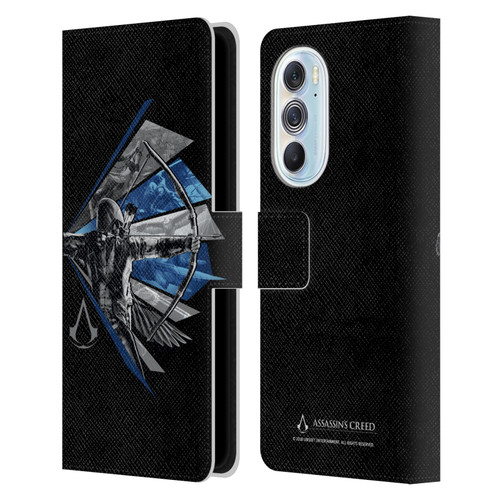 Assassin's Creed Legacy Character Artwork Bow Leather Book Wallet Case Cover For Motorola Edge X30