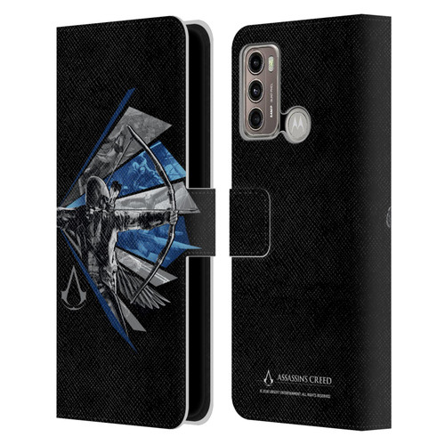 Assassin's Creed Legacy Character Artwork Bow Leather Book Wallet Case Cover For Motorola Moto G60 / Moto G40 Fusion