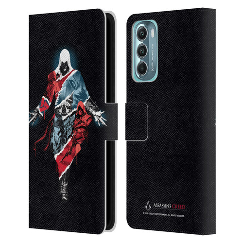 Assassin's Creed Legacy Character Artwork Double Exposure Leather Book Wallet Case Cover For Motorola Moto G Stylus 5G (2022)
