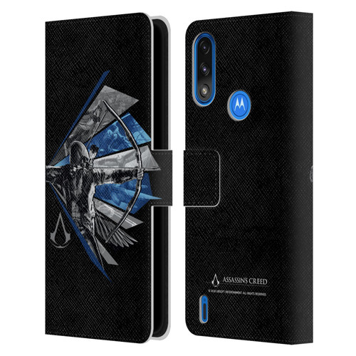 Assassin's Creed Legacy Character Artwork Bow Leather Book Wallet Case Cover For Motorola Moto E7 Power / Moto E7i Power