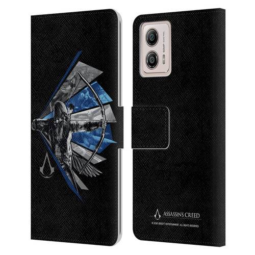Assassin's Creed Legacy Character Artwork Bow Leather Book Wallet Case Cover For Motorola Moto G53 5G