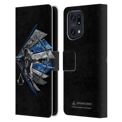 Assassin's Creed Legacy Character Artwork Bow Leather Book Wallet Case Cover For OPPO Find X5 Pro